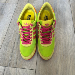 Adidas x Jeremy Scott 2013 Arrow Wedge Neoncamo Platform Shoes