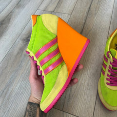 Adidas x Jeremy Scott 2013 Arrow Wedge Neoncamo Platform Shoes