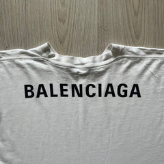 Balenciaga Back Logo Tee White