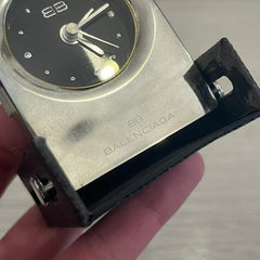 Balenciaga Metallic Travel Clock