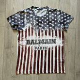 Balmain USA Flag SS18 Tee