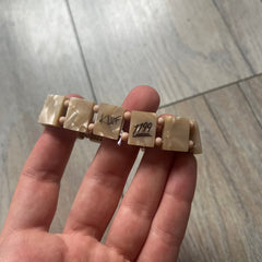 Bazo 1199 "63KLUF" Gold Rhinestone Bracelet