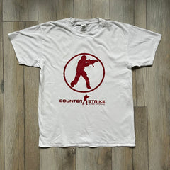CS:GO White & Red Logo 2010's Tee