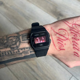 Casio F-91W "Crimson Eyes" Black Digital Watch