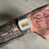 Casio F-91W "Golden Hour" Yellow & Clear Digital Watch