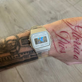 Casio F-91W "Holo Diamonds" Clear Digital Watch