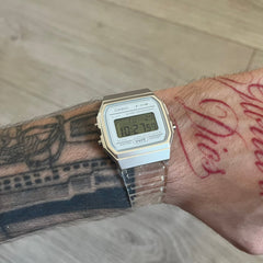 Casio F-91W "Money" Green & Clear Digital Watch
