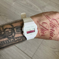 Casio F-91W "Poland" White Digital Watch