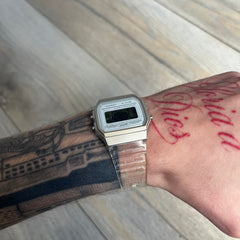 Casio F-91W "Skeleton" Clear Digital Watch