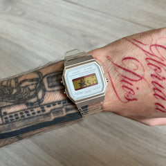 Casio F-91W "Spain" Clear Digital Watch