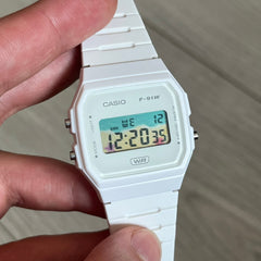 Casio F-91W "Summer Beach" White Digital Watch