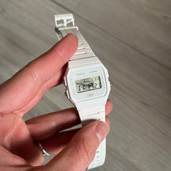Casio F-91W "Trollface" White Digital Watch