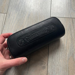 Chrome Hearts Black Leather Sunglasses Case