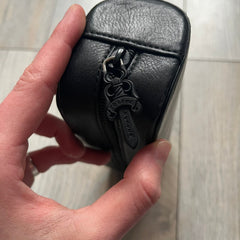 Chrome Hearts Black Leather Sunglasses Case