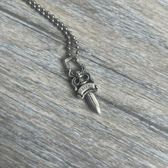 Chrome Hearts Dagger Zipper 925 Silver Necklace