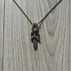 Chrome Hearts Dagger #10 Silver Necklace
