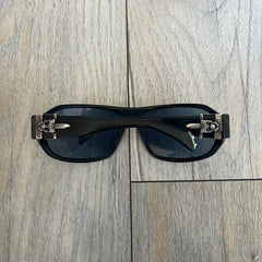 Chrome Hearts Hung Shield Black Sunglasses