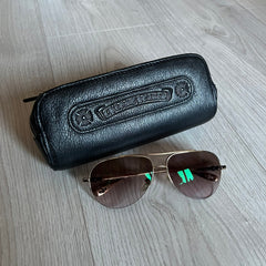 Chrome Hearts Aviator Stains Gold Sunglasses