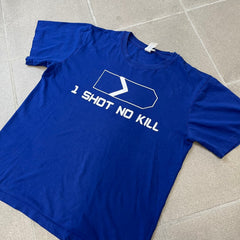 Counter Strike "1 Shot No Kill" Blue Tee