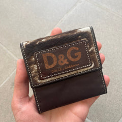 Dolce & Gabbana 2000's Cow-Print Wallet