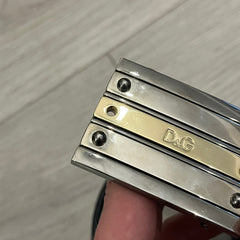 Dolce & Gabbana 2000's Silver/Gold Bars Belt