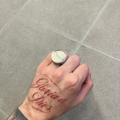 Dolce & Gabbana 2000's Silver Logo Signet Ring