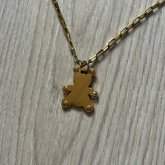 Dolce & Gabbana Gold Teddy Bear Necklace