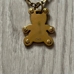 Dolce & Gabbana Gold Teddy Bear Necklace