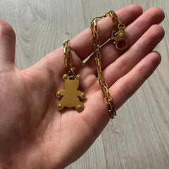 Dolce & Gabbana Gold Teddy Bear Necklace