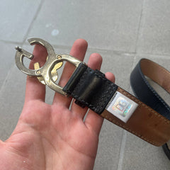 Dolce & Gabbana Kids Logo Black Leather Belt