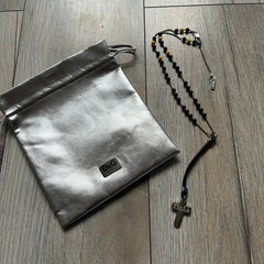 Dolce & Gabbana Pearl Brown Rosary Necklace