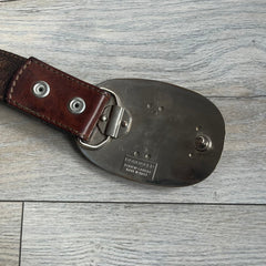 Dsquared2 Big Red Plaque Leather Belt