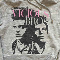 Dsquared2 Vicious Bros SS2019 Gray Hoodie