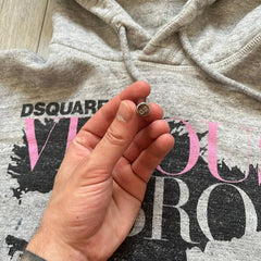 Dsquared2 Vicious Bros SS2019 Gray Hoodie