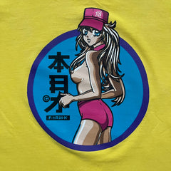 Fishbone Anime Girl 2000's Yellow Tee