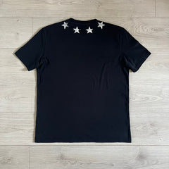 Givenchy Distressed Stars Black Tee