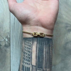 Givenchy Gold-Tone Vintage Rope Bracelet