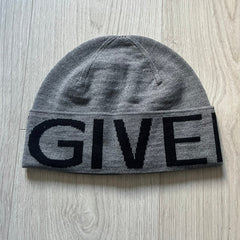 Givenchy Jacquard Logo Beanie Gray