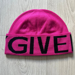 Givenchy Jacquard Logo Beanie Pink
