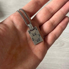 Gucci Ghost Sterling Silver Necklace Pendant