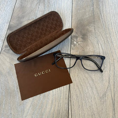 Gucci Gray-Blue Glasses Frames