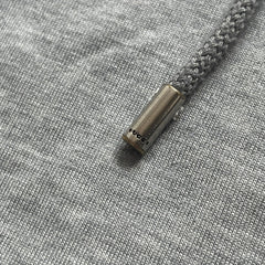 Gucci Gray Crest Patch Sherry Line Zip-Up Hoodie