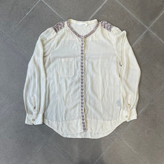 Isabel Marant Etoile Cream Embroidered Blouse