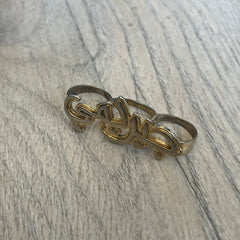 Melody Ehsani x Jeremy Scott 2013 Arabic Three Finger Ring