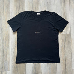 Saint Laurent 2018 Black Logo Tee