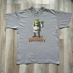 Shrek 2003 "I'm with the Donkey" Gray Tee