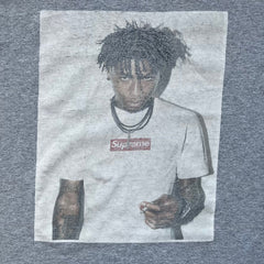Supreme NBA Youngboy FW23 Gray Tee
