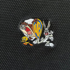 Warner Bros 1999 Waffle Knit Black Polo