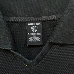 Warner Bros 1999 Waffle Knit Black Polo