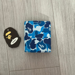 a bathing ape abc camo wallet